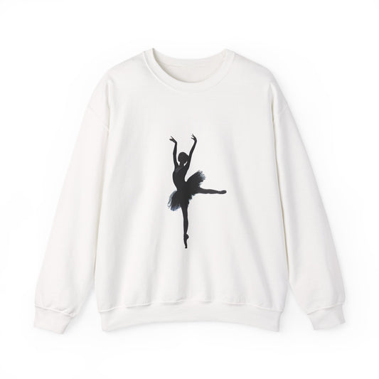 Ballet Dancer Crewneck Sweatshirt – Inspirational Dance Apparel, Cozy Unisex Sweater for Ballet Lovers, Unique Gift for Dancers & Art Enthusiasts