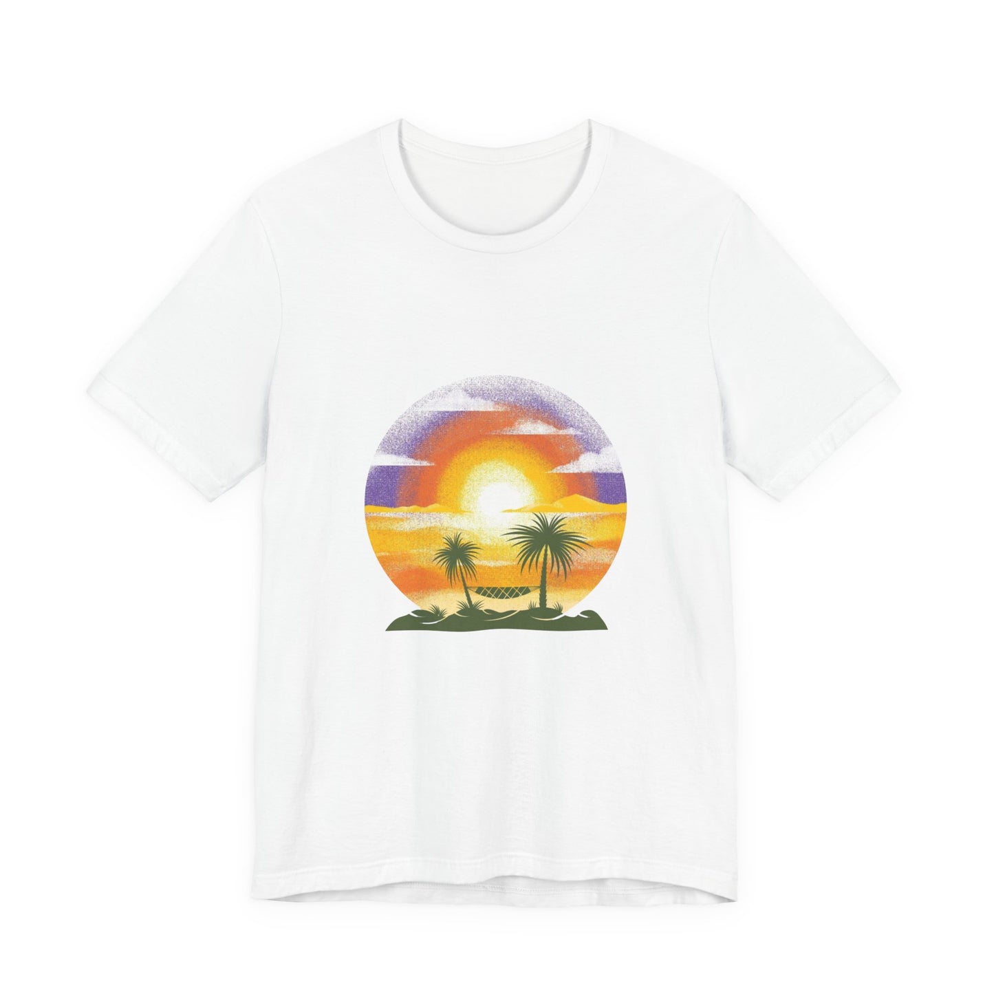 Tropical Sunset T-Shirt – Beach Lover Tee, Summer Vacation Shirt, Travel Gift, Casual Summer Outfit for Men & Women