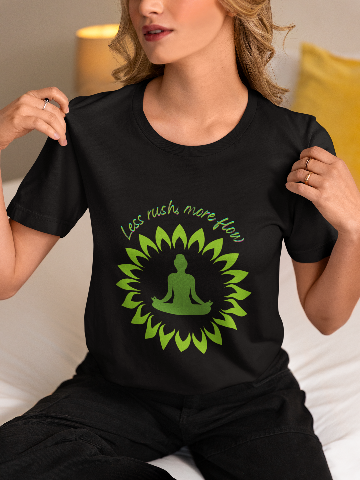 Mindful Living Unisex T-Shirt – Yoga Tee, Meditation Apparel, Spiritual Gift for Wellness & Mindfulness Enthusiasts