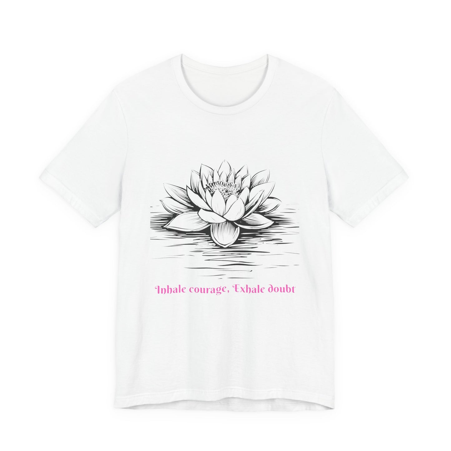Inspirational Lotus T-Shirt – Mindfulness Yoga Tee, Motivational Gift, Relaxation Apparel, Spiritual Lotus Flower Top for Men & Women