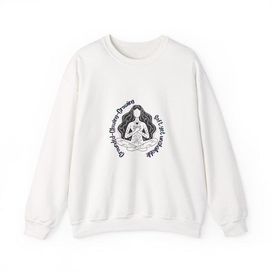 Dreaming Goddess Graphic Crewneck Sweatshirt – Cozy Unisex Pullover for Everyday Wear, Relaxation & Gifting