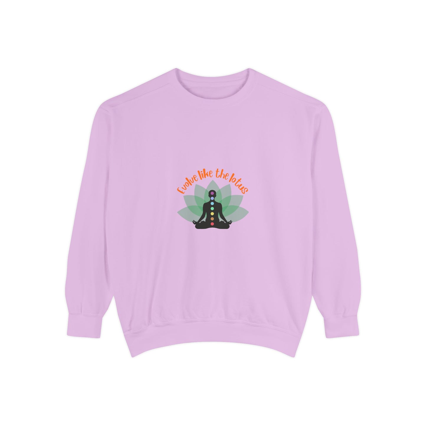 Chakra Meditation Sweatshirt — 'Breathe Like the Lotus' Yoga Crewneck