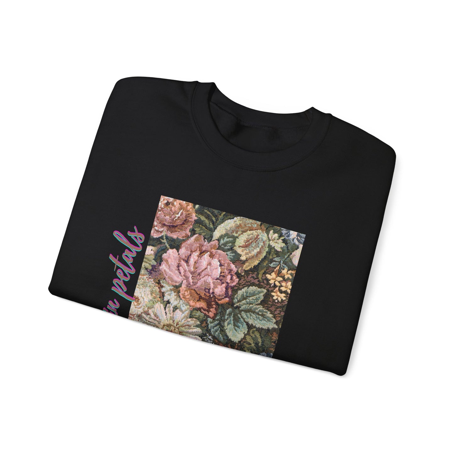 Peace in Petals Crewneck Sweatshirt, Cozy Floral Layer, Unisex Gift, Fall Fashion, Casual Comfort Sweatshirt