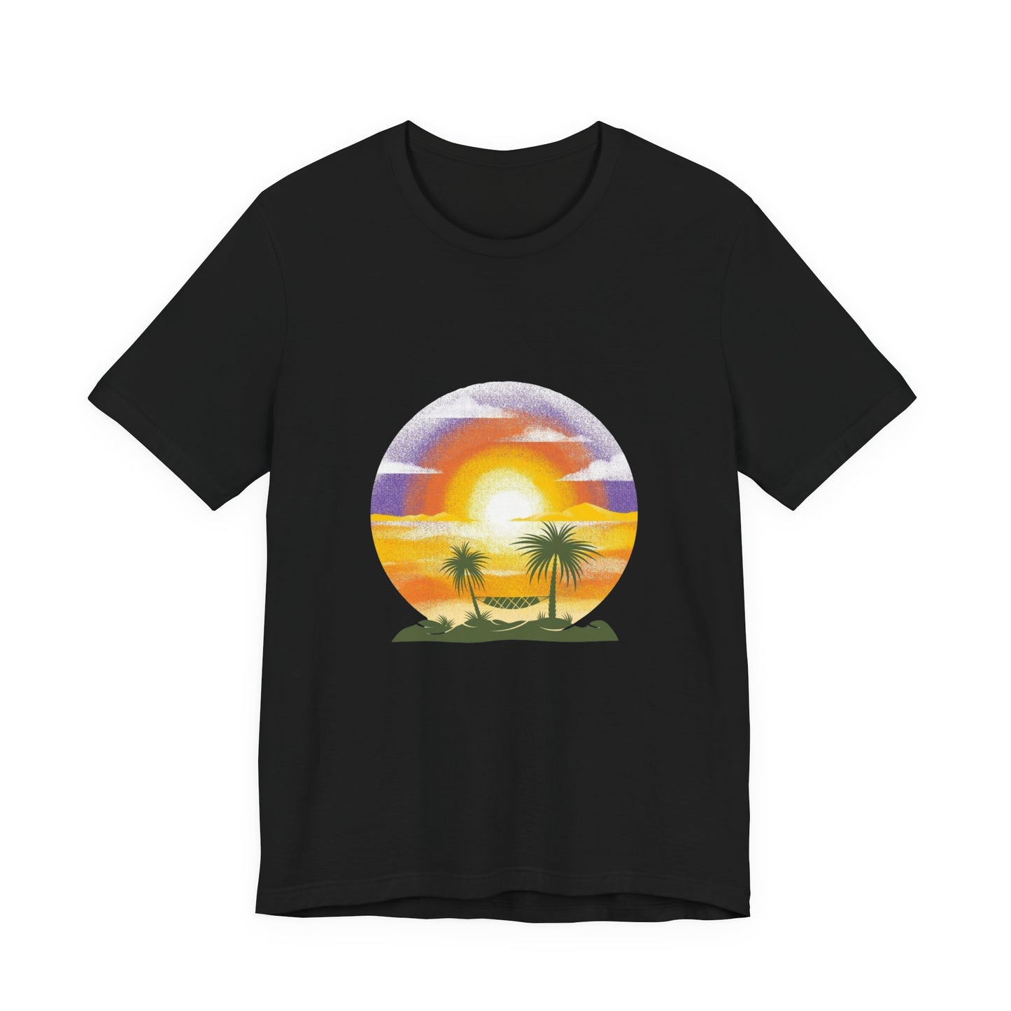 Tropical Sunset T-Shirt – Beach Lover Tee, Summer Vacation Shirt, Travel Gift, Casual Summer Outfit for Men & Women