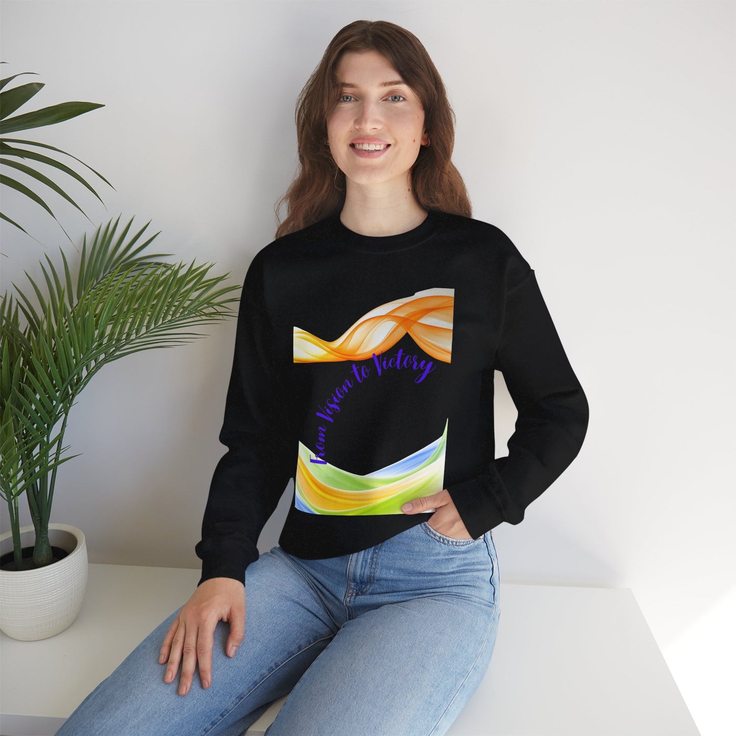 Inspirational Crewneck Sweatshirt – Cozy Unisex Pullover, Motivational Gift, Casual Everyday Wear, Unique Comfort Design