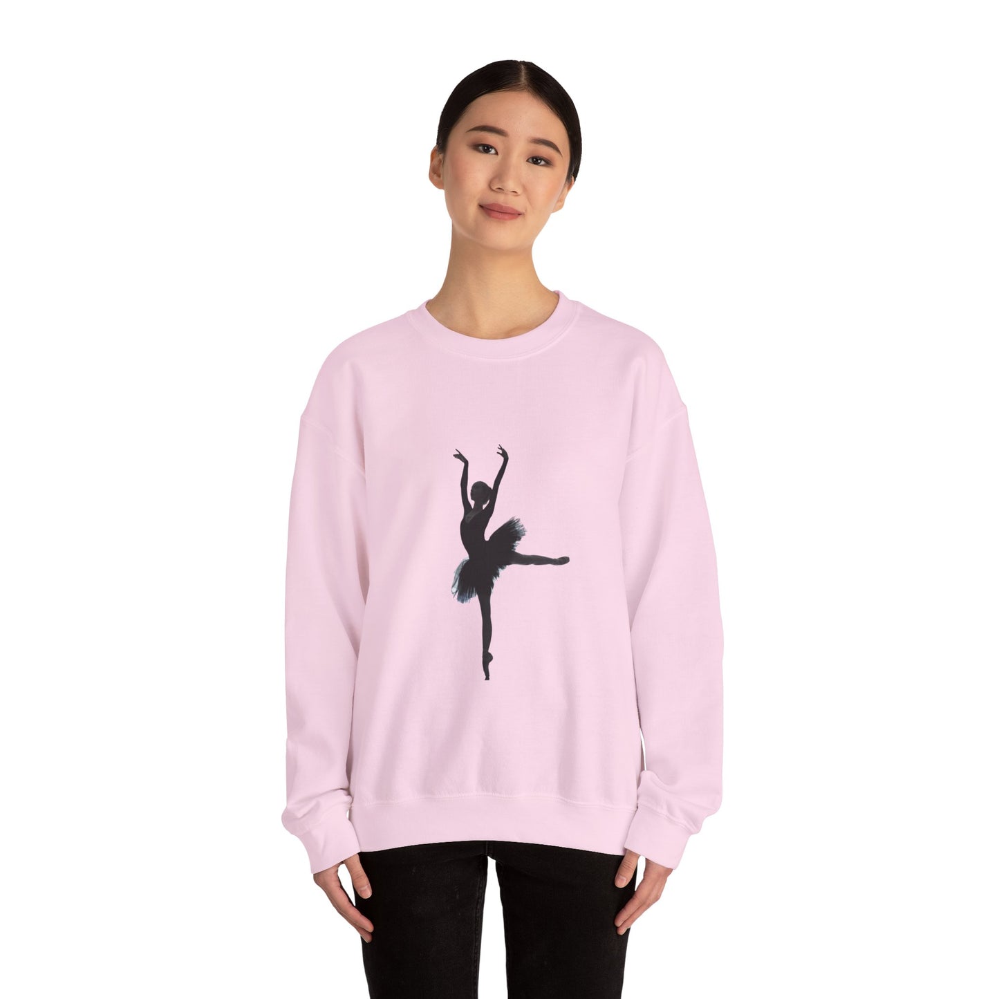 Ballet Dancer Crewneck Sweatshirt – Inspirational Dance Apparel, Cozy Unisex Sweater for Ballet Lovers, Unique Gift for Dancers & Art Enthusiasts