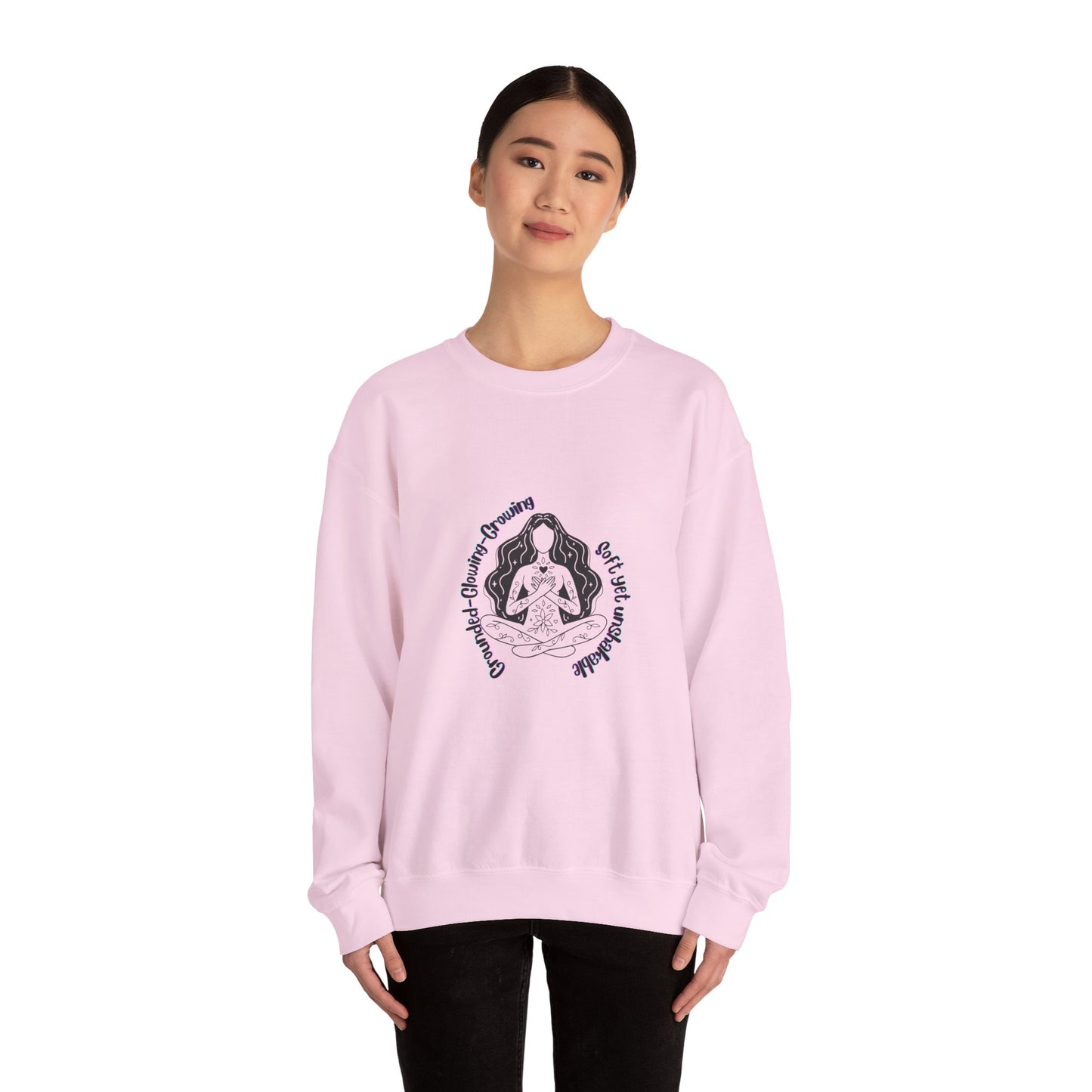 Dreaming Goddess Graphic Crewneck Sweatshirt – Cozy Unisex Pullover for Everyday Wear, Relaxation & Gifting