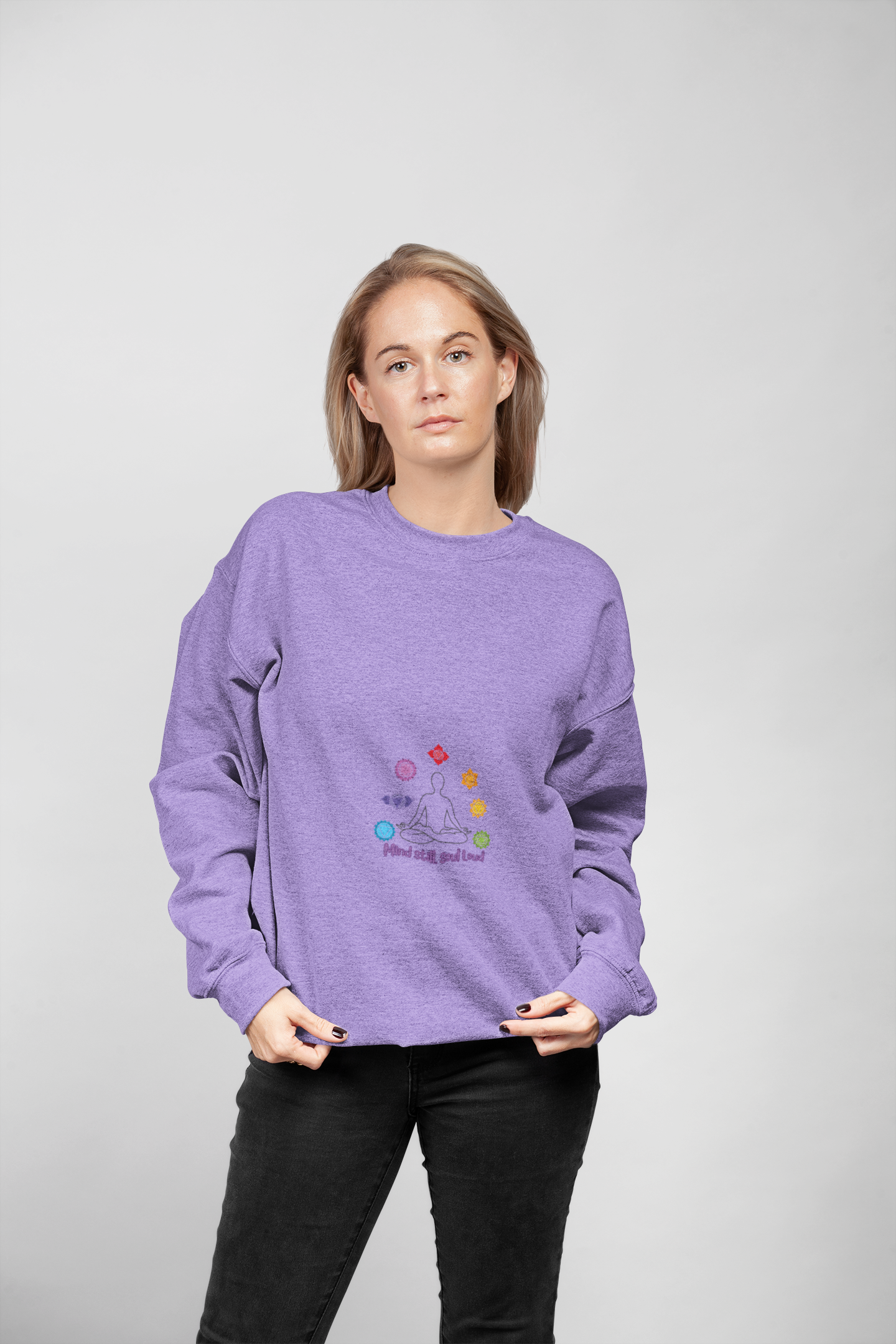 Chakra Rainbow Sweatshirt — Mind Body Soul Love Crewneck