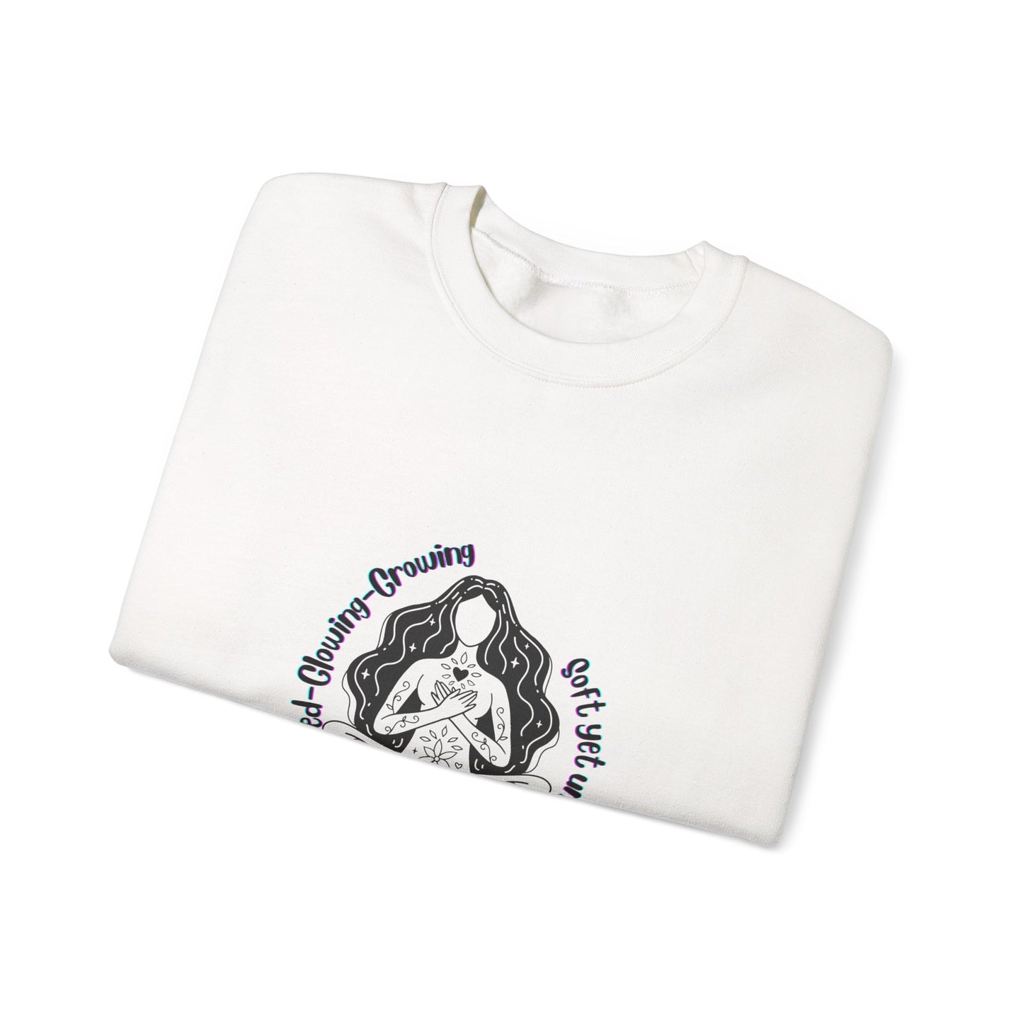 Dreaming Goddess Graphic Crewneck Sweatshirt – Cozy Unisex Pullover for Everyday Wear, Relaxation & Gifting