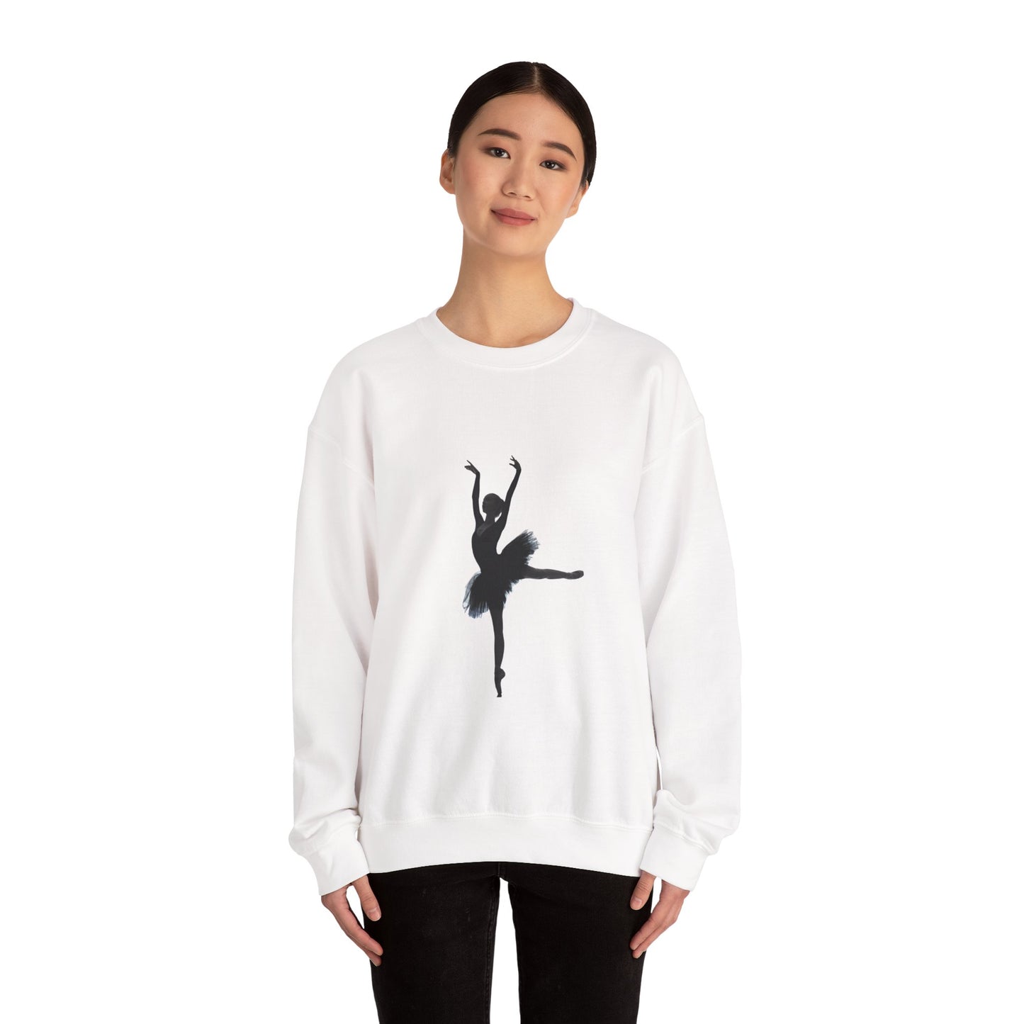Ballet Dancer Crewneck Sweatshirt – Inspirational Dance Apparel, Cozy Unisex Sweater for Ballet Lovers, Unique Gift for Dancers & Art Enthusiasts