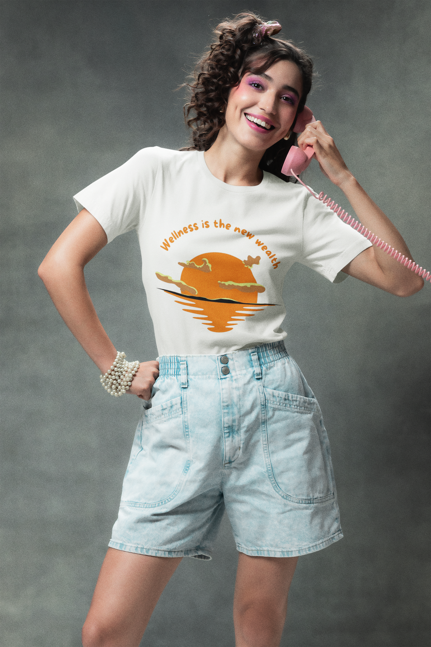 Wellness is the New Wealth T-Shirt – Inspirational Unisex Tee, Motivational Wellness Shirt, Eco-Friendly Casual Wear, Yoga & Mindfulness Apparel, Positive Vibes Gift for Men & Women