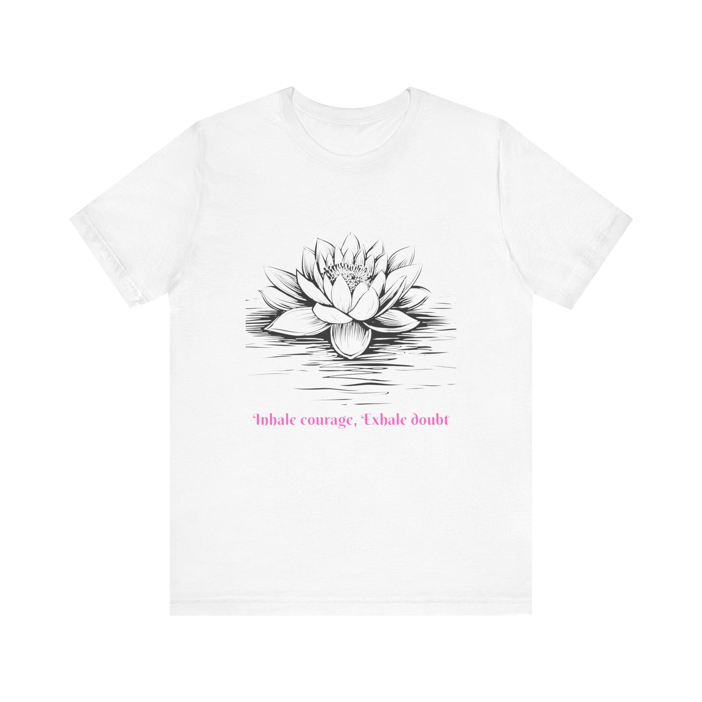 Inspirational Lotus T-Shirt – Mindfulness Yoga Tee, Motivational Gift, Relaxation Apparel, Spiritual Lotus Flower Top for Men & Women
